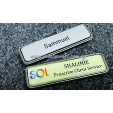 Name Tag CN Holder Silver Semi Color Printing NTH/M_01